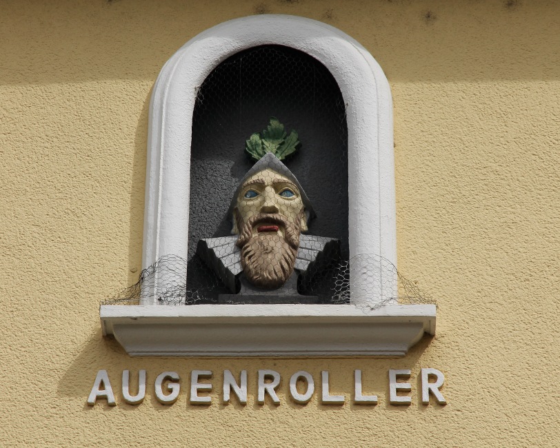 The Augenroller at Münzplatz. Unfortunately, he didn't roll his eyes.