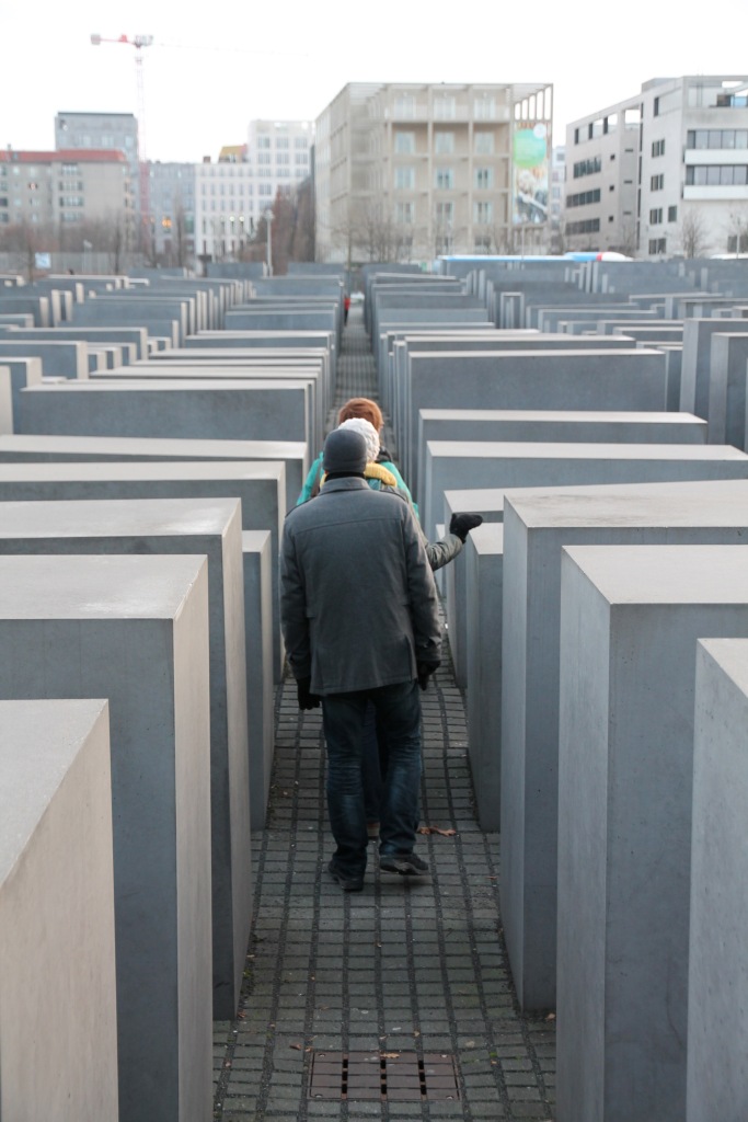 Entering the Holocaust Memorial...