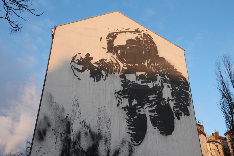 Astronaut mural by Ash, in the Kreuzeberg area.