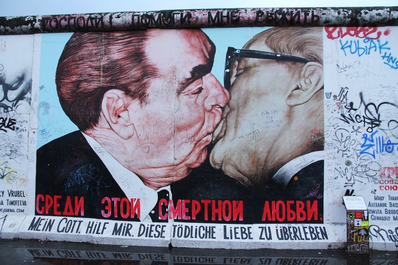 East Side Gallery (Berlin Wall): "Mein Gott hilf mir, diese tödliche Liebe zu überleben" by Wrubel.